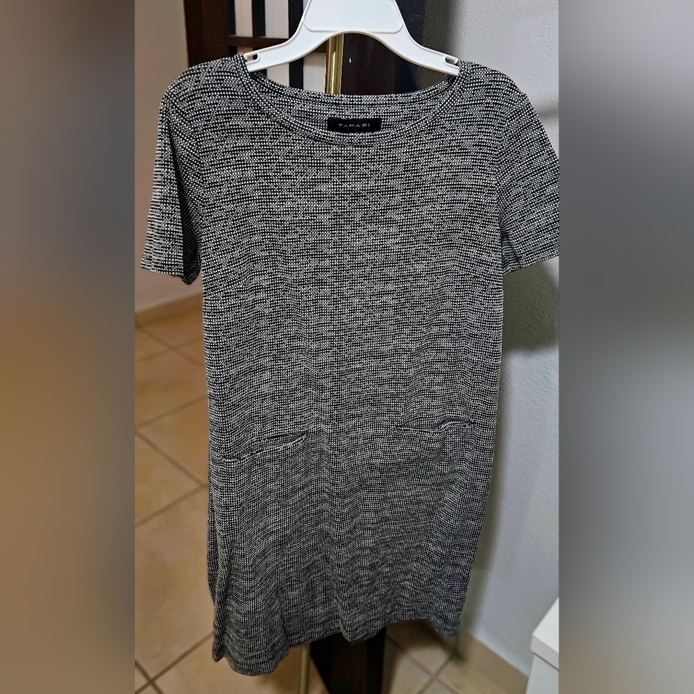 Tahari Black and White Mini Dress